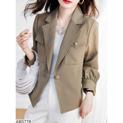 AM5778  ÁO KHOÁC BLZ LỬNG NỮ TAY PHỒNG