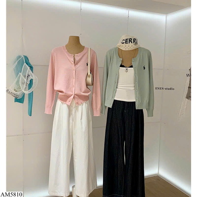 AM5810 ÁO CARDIGAN THÊU NGỰA NỮ W.G.W.E
