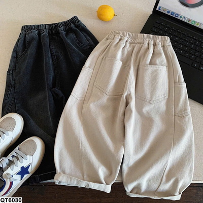 QT6030  QUẦN JEANS ỐNG CONG CHO BÉ TRAI