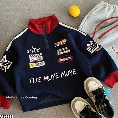 AT2592 ÁO HOODIE NỈ THỂ THAO BÉ TRAI