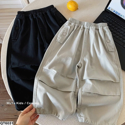 QT6031  QUẦN KAKI ỐNG RỘNG CHO BÉ TRAI