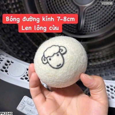 PK3340 SET 6 BÓNG SẤY QUẦN ÁO LEN LÔNG CỪU