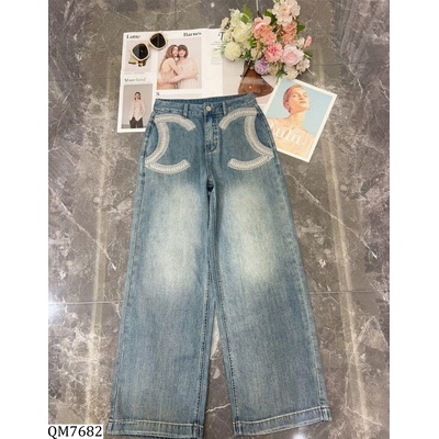 QM7682 QUẦN JEAN ỐNG RỘNG CÁ TÍNH