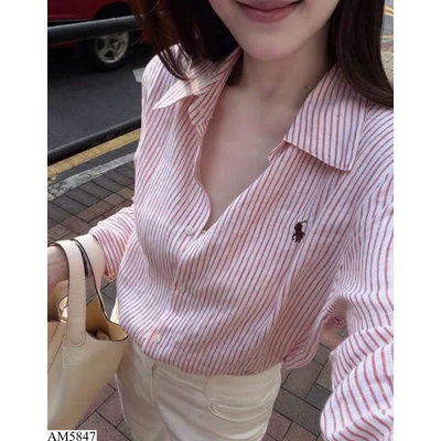 AM5847 ÁO SƠ MI KẺ THÊU NGỰA W.G.W.E