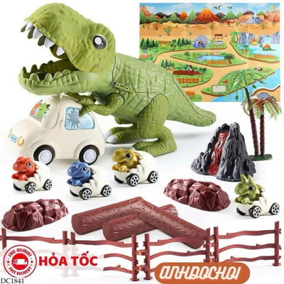 DC1841 SET 7 MÓN OTO KHỦNG LONG CHO BÉ