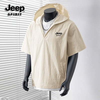 AB2764 ÁO JEEP CỘC TAY PHỐI MŨ CHO NAM