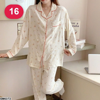 SM6372  BỘ PIJAMA DÀI TAY HỌA TIẾT 20 MẪU