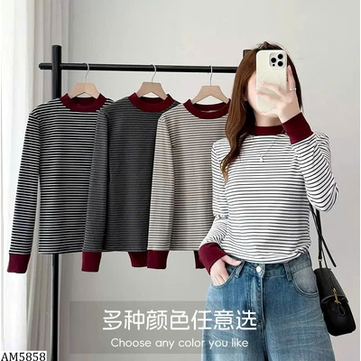 AM5858 ÁO SỌC PHỐI MÀU