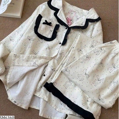 SM6360 BỘ PIJAMA NƠ CHO NỮ