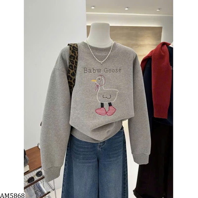 AM5868 ÁO HOODIE HỌA TIẾT VỊT