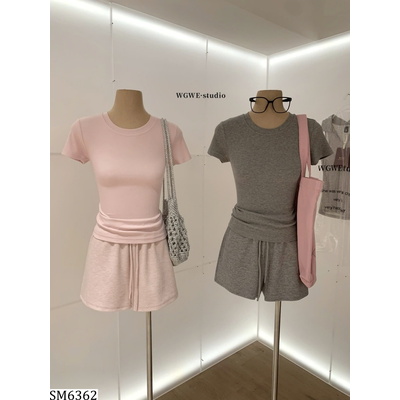 SM6362  SET ÁO THUN + QUẦN SHORT BASIC E.N.E.N. ( W.G.W.E )