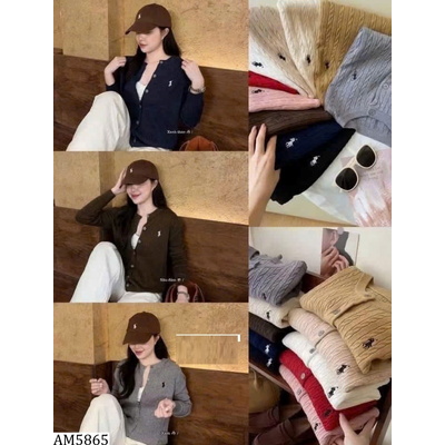 AM5865 ÁO CARDIGAN LEN THÊU NGỰA