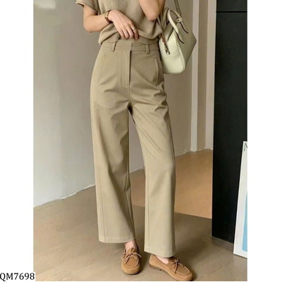 QM7698 QUẦN SUÔNG NỮ CẠP CAO – DÁNG ĐỨNG TÔN DÁNG