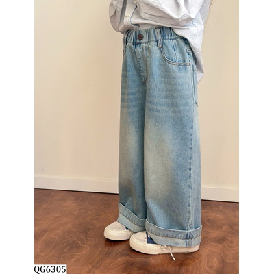 QG6305 QUẦN JEAN ỐNG RỘNG BG AMBB