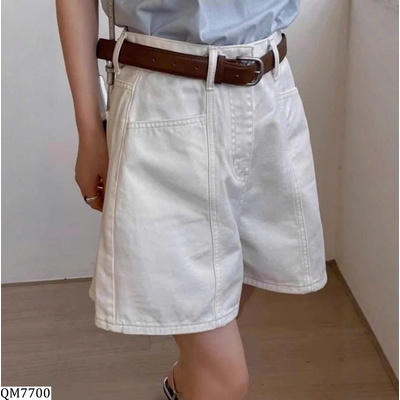 QM7700  QUẦN SHORT JEAN TRẮNG