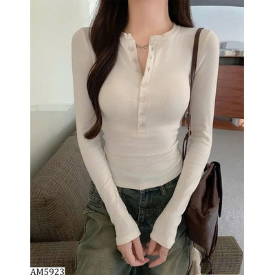 AM5923  ÁO THUN GÂN CÚC NGỰC DÁNG ÔM