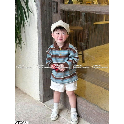 AT2631 ÁO POLO KẺ CHO BÉ