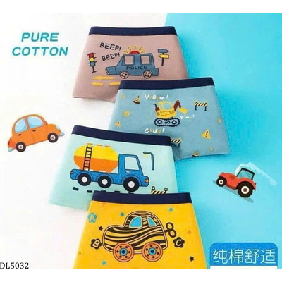 DL5032  SET 4 QUẦN CHIP ĐÙI IN HÌNH BT