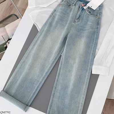 QM7702 QUẦN JEAN ỐNG RỘNG CHO NỮ
