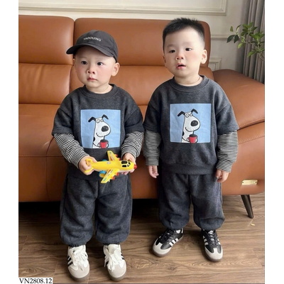 VN2808.12 BỘ NỈ THU ĐÔNG HCHO BT