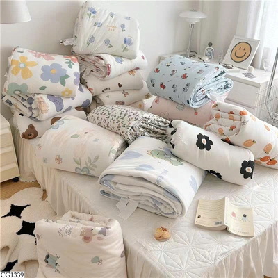 CG1339 CHĂN HÈ COTTON IN HỌA TIẾT