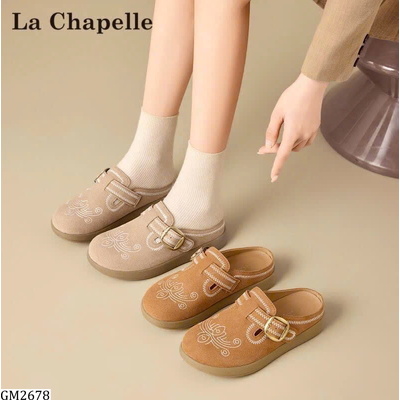 GM2678 GIÀY SỤC LA CHAPELLE THÊU HOA