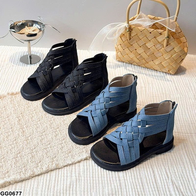 GG0677  SANDAL QUAI ĐAN KHÓA SAU