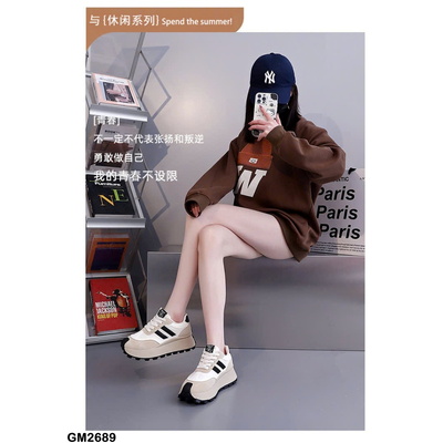 GM2689 GIÀY SNEAKER THỂ THAO  ĐẾ ĐỘN NỮ