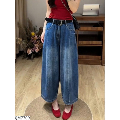 QM7709 QUẦN JEAN ỐNG RỘNG CHO NỮ