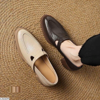 GM2699 GIÀY NỮ MŨI KÍN PHONG CÁCH VINTAGE