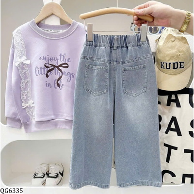QG6335 QUẦN JEAN SUÔNG BÉ GÁI KACADY