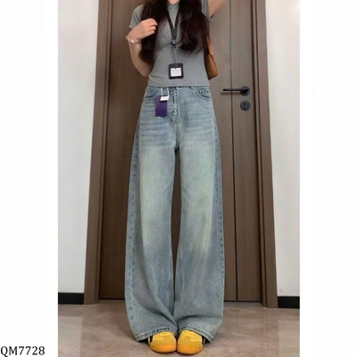 QM7728 QUẦN JEAN ỐNG RỘNG CHO NỮ