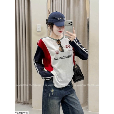 VN0109.04 JEANS RÁCH ỐNG RỘNG DÁNG SUÔNG