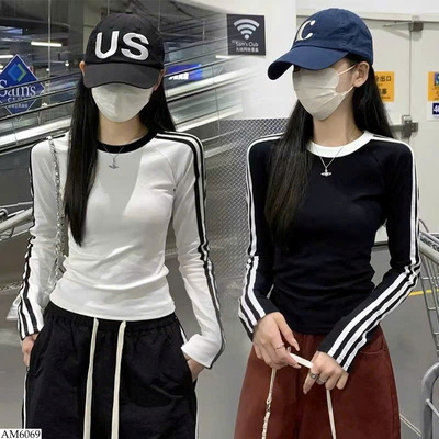 AM6069 ÁO THUN PHỐI KẺ CHO NỮ