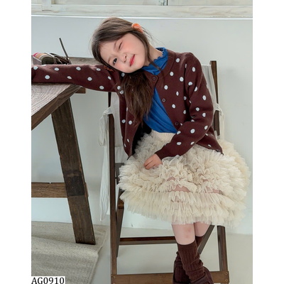 AG0910 ÁO CARDIGAN CHẤM BI AMBB