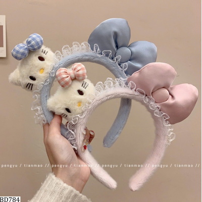 BD784 SET 2 BỜM TÓC KITTY NƠ CHO NỮ