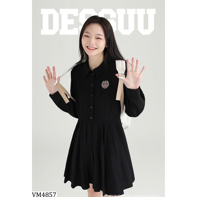 VM4857  VÁY POLO DÀI TAY DESSUU