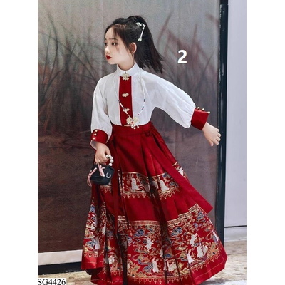 SG4426 SÉT VÁY CỔ TRANG TRUNG HOA ĐỎ