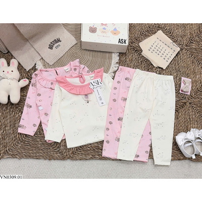 VN0309.01 SET 2 BỘ CỔ BÈO XINH IU THU ĐÔNG