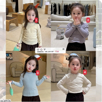AG0926 ÁO THUN GÂN CỔ BÈO AMBB
