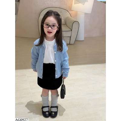 AG0927 CARDIGAN LEN DỆT XOẮN AMBB
