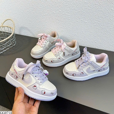 GG0714 GIÀY THỂ THAO HELLO KITTY BÉ GÁI