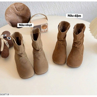 GG0718 BOOT MŨI TRÒN HOT HIT BÉ GÁI
